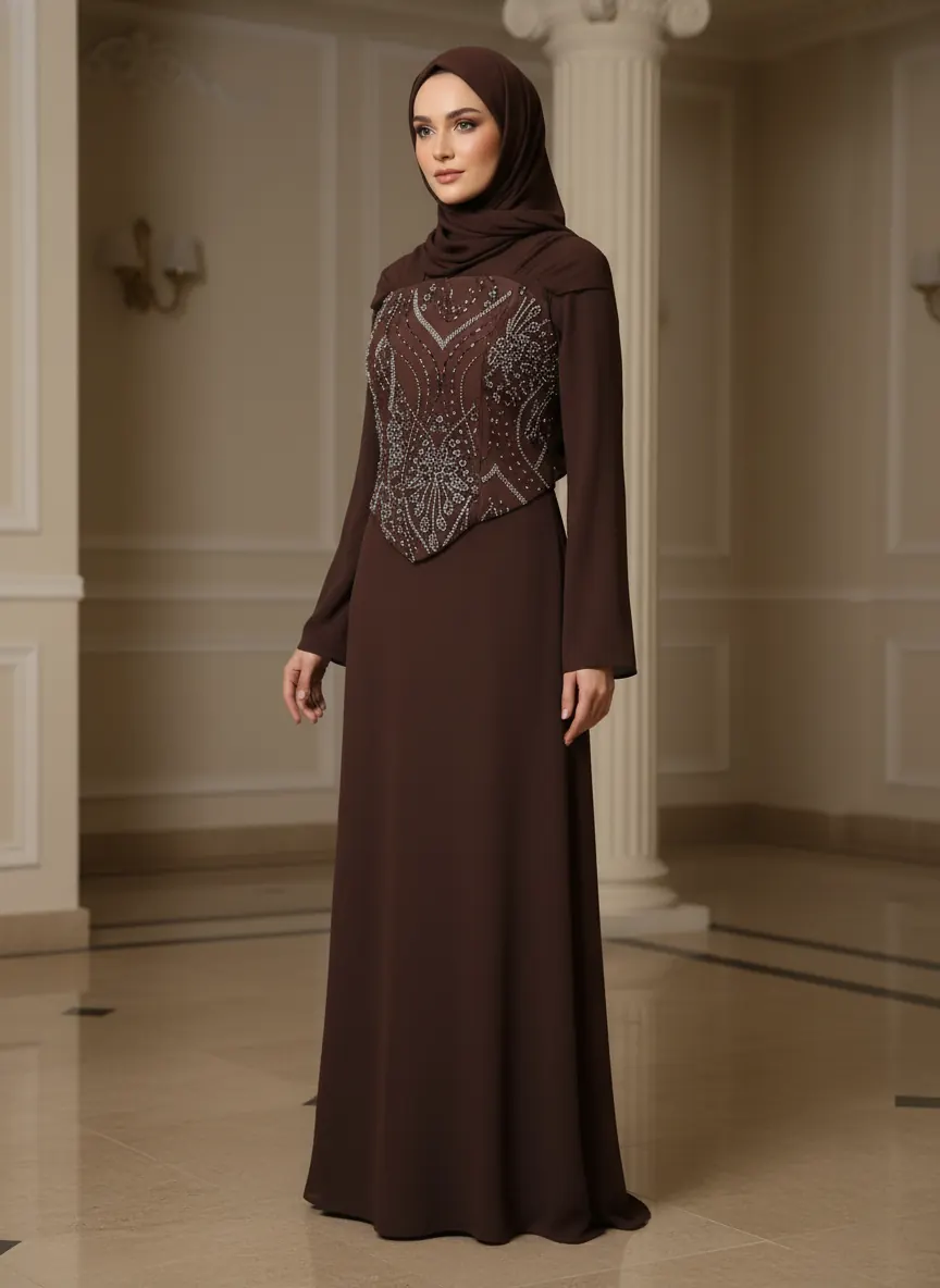 Elegant evening dress for sale available from Mohamed Nada