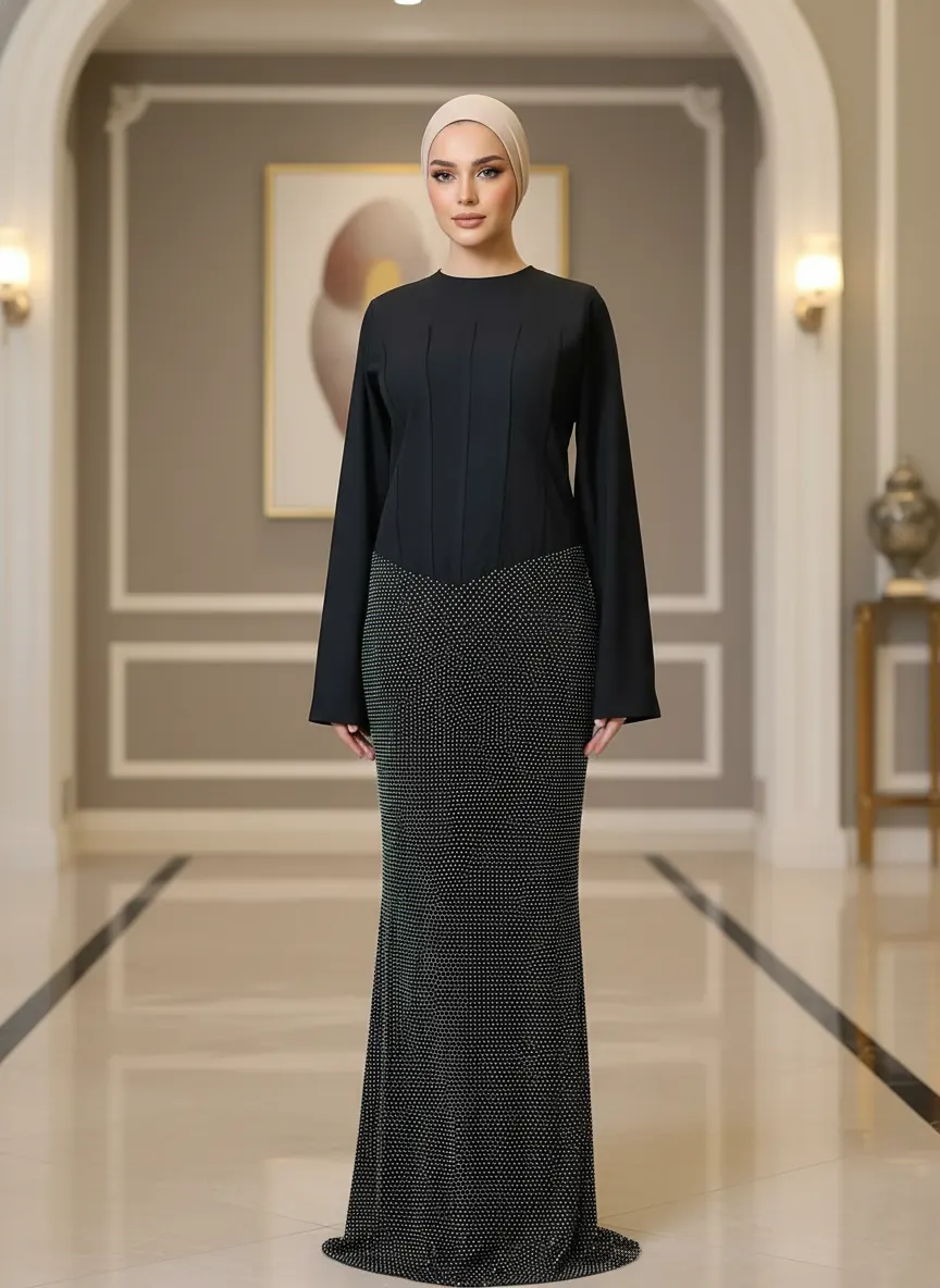 Elegant formal dress available for rent and sale from Mohamed Nada